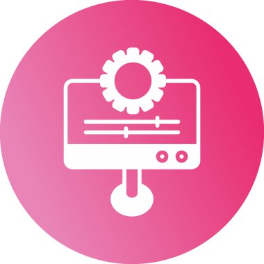 Kişiselleştirme web simgesi vektör illüstrasyonu