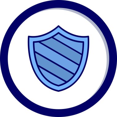 kalkan simgesi web basit illüstrasyon