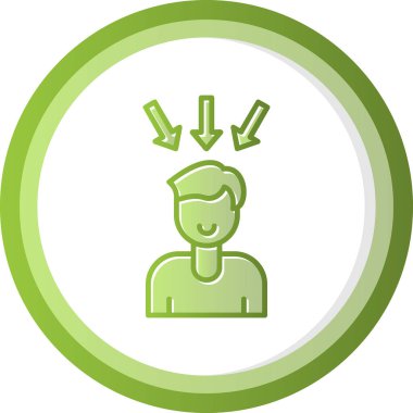 Oklu adam, vektör illüstrasyonu 