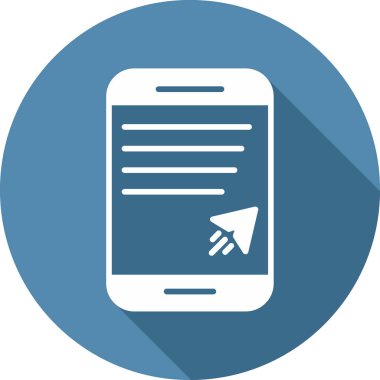 mobil ileti simgesi, vektör illüstrasyonu basit tasarım