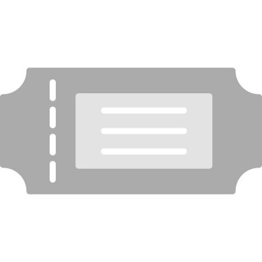 Bilet web simgesi, vektör çizim