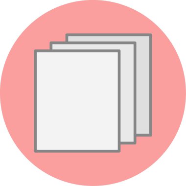 Katmanlar. Web simgesi basit illüstrasyon            