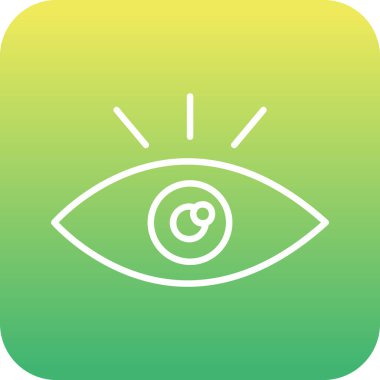 Göz. Web simgesi basit illüstrasyon 