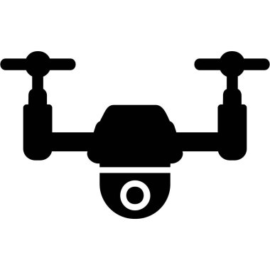 Drone simgesi vektör illüstrasyon tasarımı