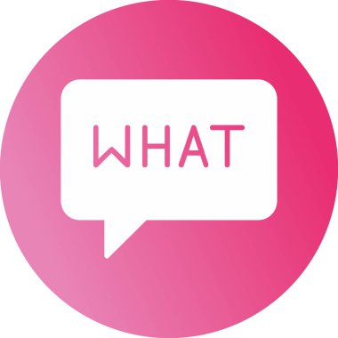 Hangi metin web simgesi, vektör illüstrasyonlu konuşma balonu