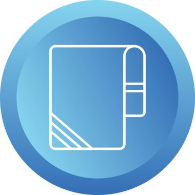 Havlu ağ simgesi, vektör illüstrasyonu 