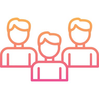 vector illustration of Group people icon 