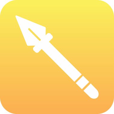 Mızrak simgesi vektör illüstrasyonu