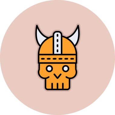 Bir kafatasının vektör çizimi 