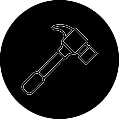 Çekiç. Web simgesi basit tasarım 