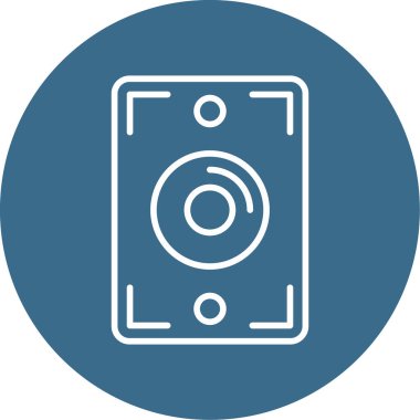 hoparlör basit vektör illüstrasyonu