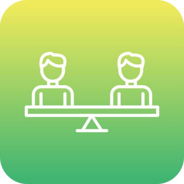 Modern Eşitlik simgesinin vektör illüstrasyonu                