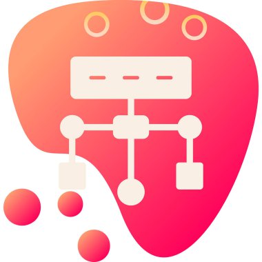 Algoritma. Web simgesi basit tasarım          