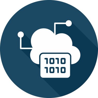 Büyük Veri vektör simgesi, basit illüstrasyon                  