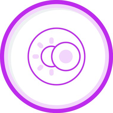 Karanlık mod. Web simgesi basit illüstrasyon