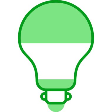 ampul simgesi, vektör illüstrasyonu