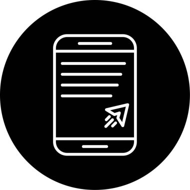 mobil ileti simgesi, vektör illüstrasyonu basit tasarım