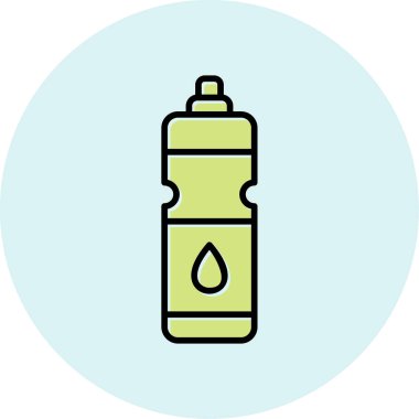 Su şişesi. Web simgesi basit illüstrasyon