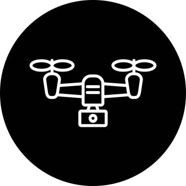 5g Drone simgesi, vektör illüstrasyonu, basit tasarım