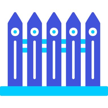 çit web simgesi, vektör çizim