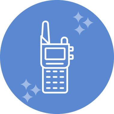 Walkie talkie simgesinin vektör çizimi