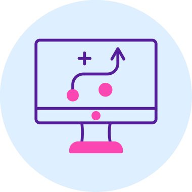 Strateji Simgesi Vektör illüstrasyonu 