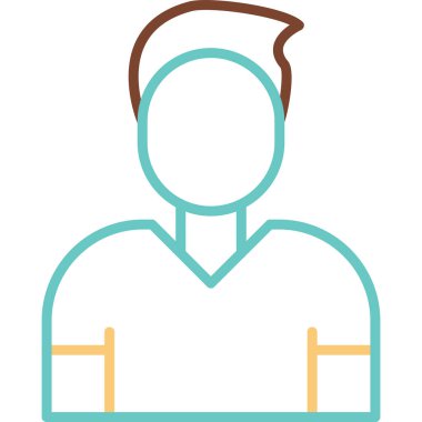 çalışan simgesi, vektör illüstrasyonu basit tasarım