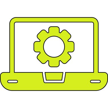 Yazılım web simgesi vektör illüstrasyonu