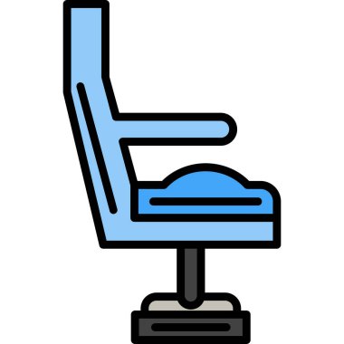 modada izole edilmiş arka planda koltuk simgesi 