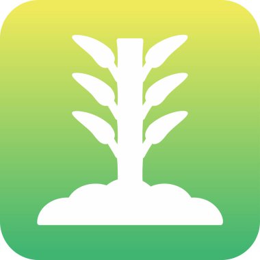 Bamboo icon, vector illustration simple design