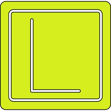 Simge, eğitim düğmesi, vektör illüstrasyonu öğreniliyor 