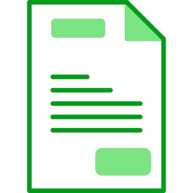 Belge. Web simgesi basit bir illüstrasyon. multimedya ve baskı kavramı