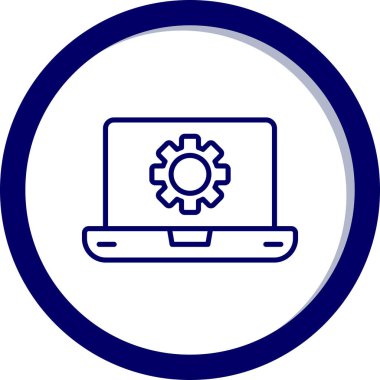 Yazılım web simgesi vektör illüstrasyonu