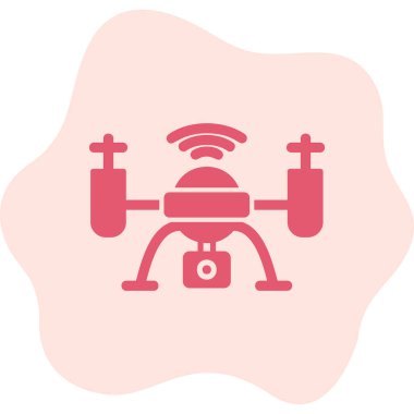 Drone simgesi vektör illüstrasyon tasarımı