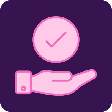 Yapılan İş simgesinin vektör illüstrasyonu