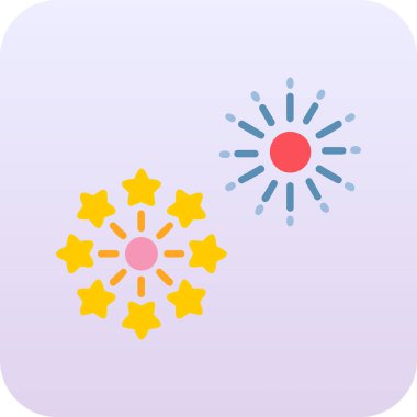 Vektör illüstrasyonu, simge Havai fişek ögesi 