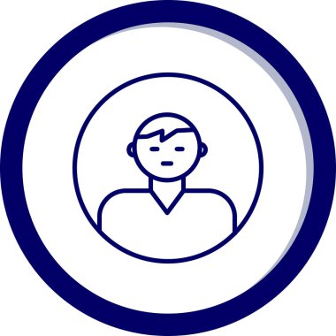 user icon, vector illustration simple design