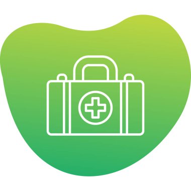 ilk yardım kutusu vektör simgesi 