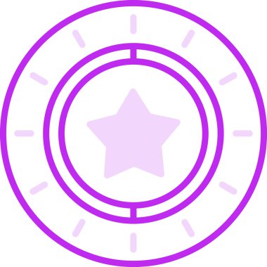 yıldız web simgesi basit illüstrasyon 