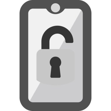 kilit düz simge vektör çizim