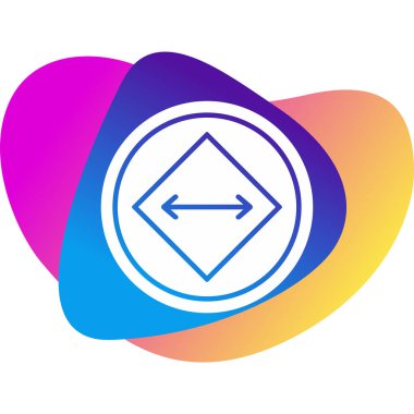 yaylı ok işareti. Web simgesi vektör illüstrasyonu