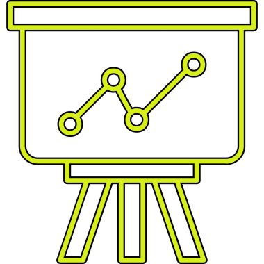 sunum simgesi, vektör illüstrasyonu 