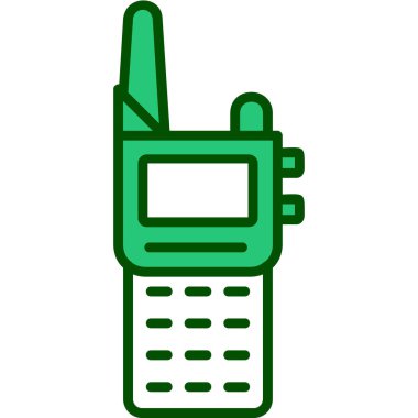 Walkie talkie simgesinin vektör çizimi