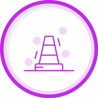 Bollard web simgesi vektör illüstrasyonu