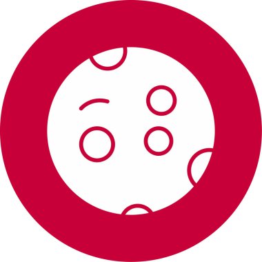 Merkür web simgesi vektör illüstrasyonu