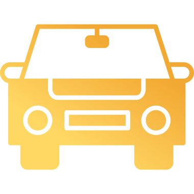 araba web simgesi basit illüstrasyon 