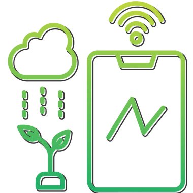 İklim web simgesi vektör illüstrasyonu