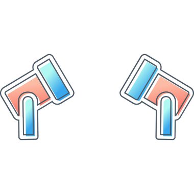 Spotlights modern simgesinin vektör illüstrasyonu                   