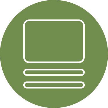 Dikdörtgen. Web simgesi basit illüstrasyon