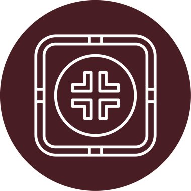 Çıkış düğmesi simgesi, basit vektör illüstrasyonu 